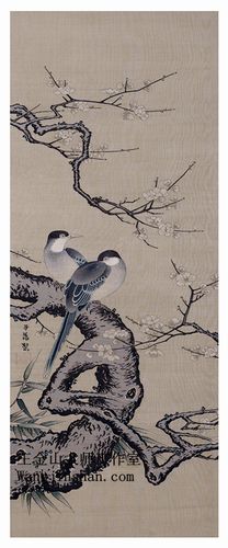 南宋沈子蕃梅花寒鹊图