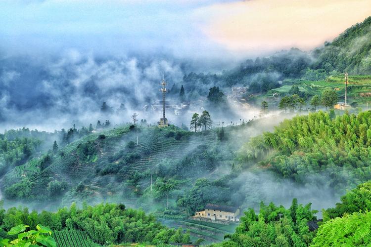 松阳寨头风景摄影图片
