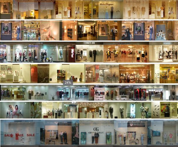 室内设计商业效果图空间(橱窗,店铺,商场等)ps后期贴图jpg图