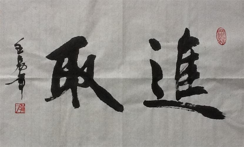 进取书法欣赏_艺术作品欣赏