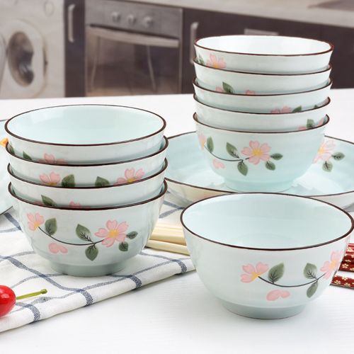 清新套装英寸餐具饭碗中式创意瓷碗