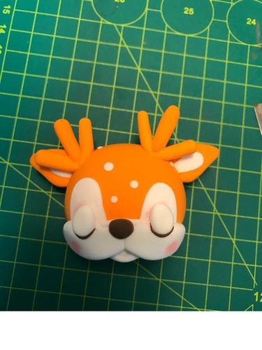 超轻粘土好可爱的小鹿挂饰的制作2