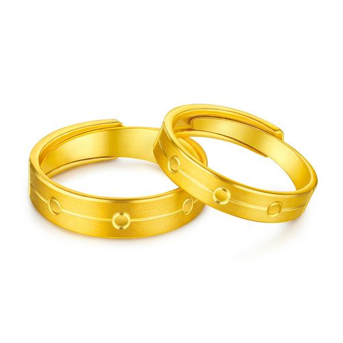 老凤祥云同款幸福有你黄金戒指情侣足金对戒黄金女戒f63tbgr0010 5.