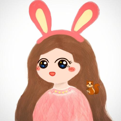 谭松韵q版手绘 /可爱会不自觉得冒泡/   .