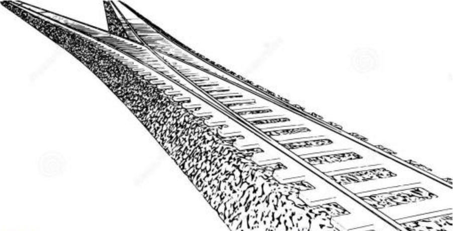 速写火车的轨道怎么画