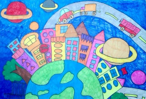 科幻画作品展示