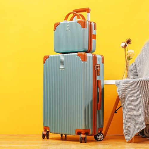 行李箱女ins学生复古子母套箱2020新款旅行登机拉杆箱