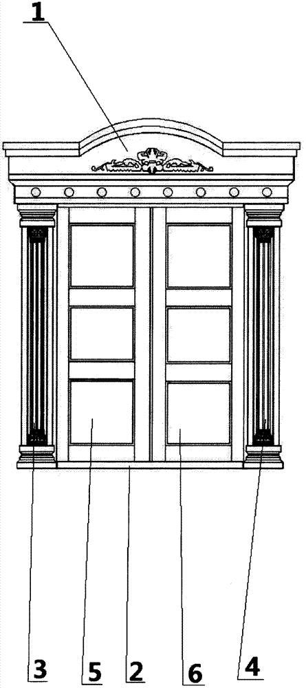 一种欧派罗马双开门制造技术