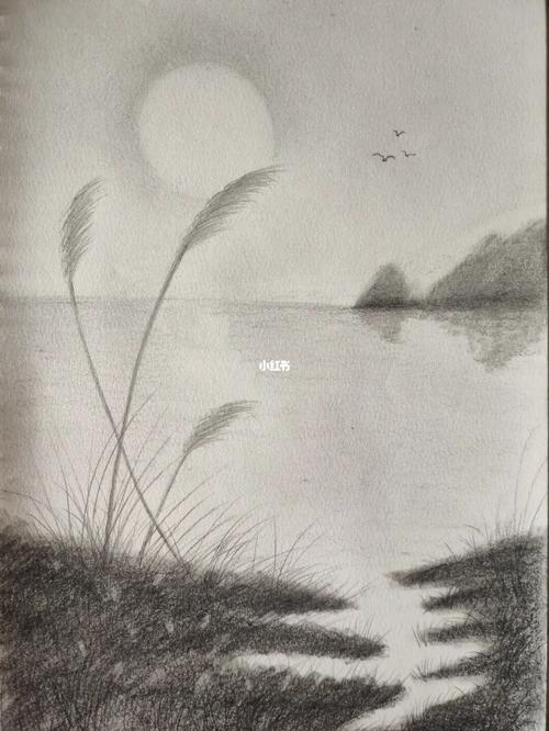 素描风景_风景_素描_文化_绘画