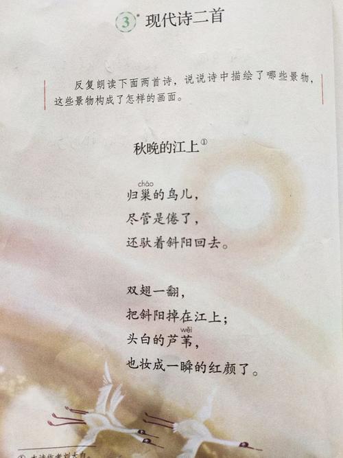 四年级语文上册第3课现代诗两首考点分析