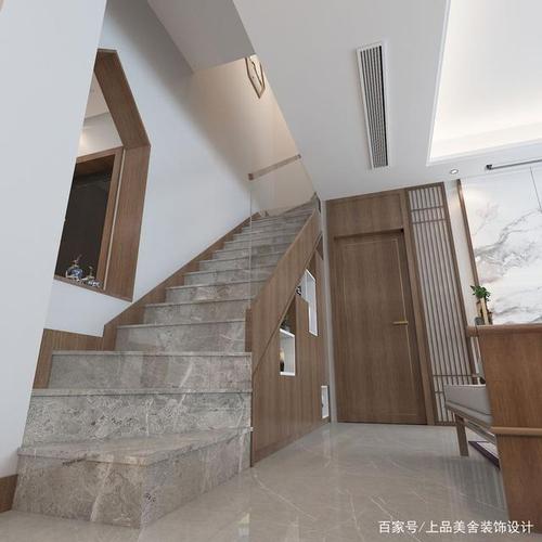 入户玄关与过道路径清晰,与楼梯之间设计窗洞,不仅增加,又能放些钥匙