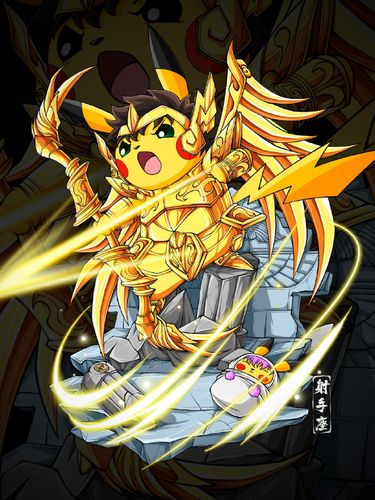 模玩控:梦幻联动,比卡丘版《圣斗士星矢》12黄金圣斗士
