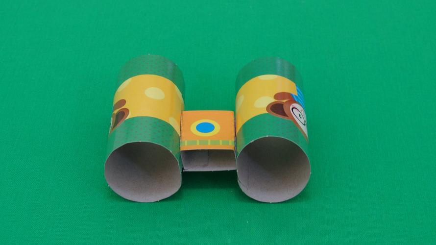 熊大立体手工diy:小小望远镜