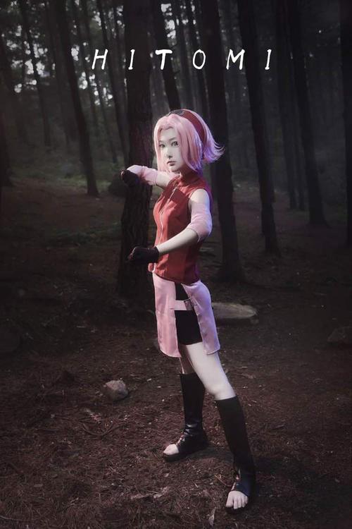 【hitomi】火影忍者春野樱二代cos疾风传小樱cosplay全套定做