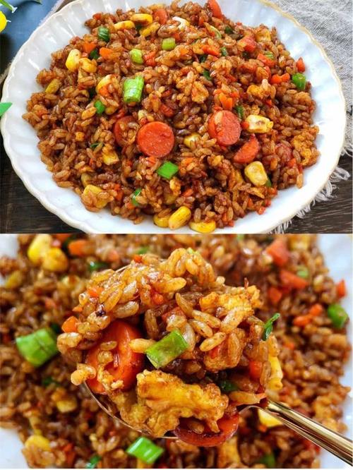 粒粒分明的酱油炒饭,超好吃做法巨简单,家里有剩米饭