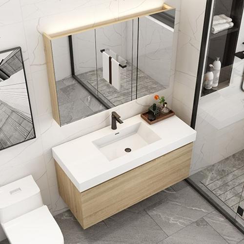 海澳德高端定制日式简约浴室柜组合小红书推荐出口北欧卫生间洗漱台浴