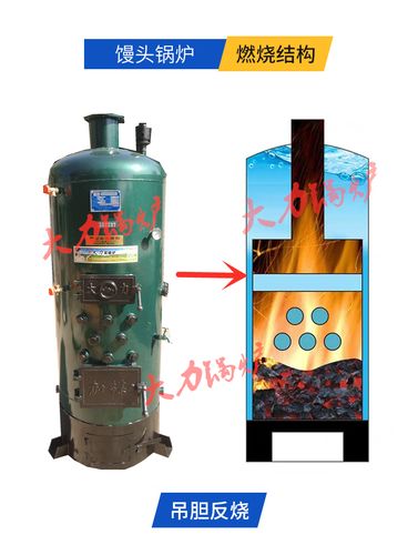 燃煤蒸汽锅炉小型商用蒸气反烧水家用烧柴豆腐馒头食用菌灭菌酿酒
