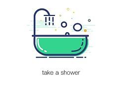 meb-take a shower