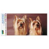 yorkie yorkshire terrier buddies automotive car window locker