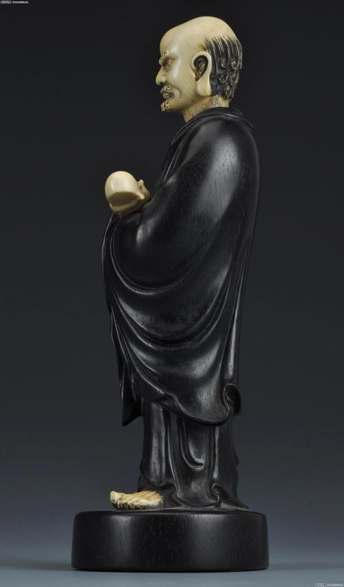 104-民国紫檀达摩像