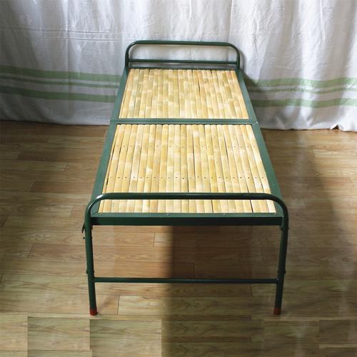 供应竹折叠床 折叠单人午休床 简易床 陪护床 角铁竹床