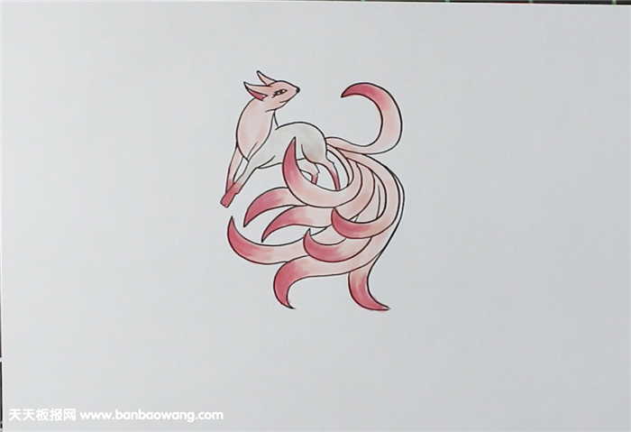 九尾狐简笔画