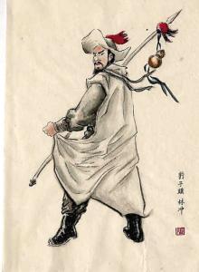 水浒传人物林冲简笔画