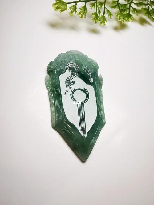 遇见翡翠遇见你|仿古翡翠挂件_翡翠_挂件_翡翠仿古牌