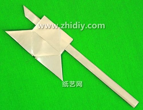 儿童简单折纸斧头的折纸视频教程
