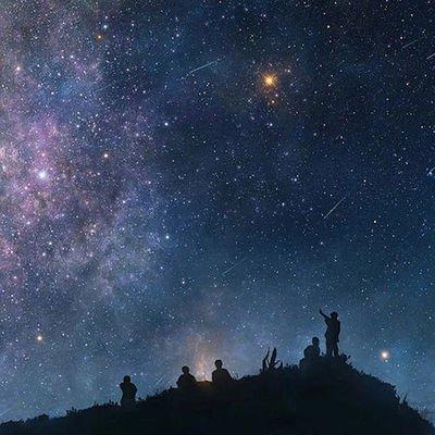 星空背影头像男生