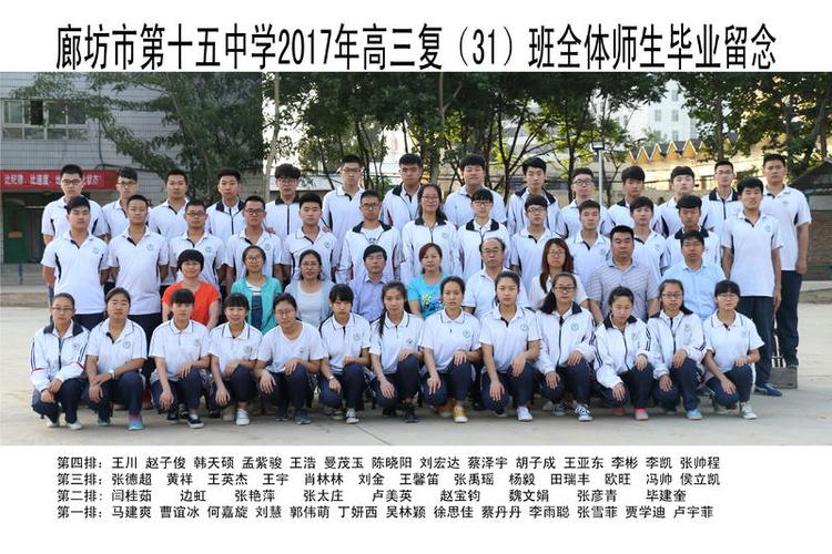 廊坊市第十五中学_校友之窗_2017届高三毕业生