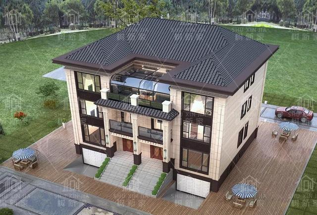 双拼联排三层新中式—让近邻(亲)更亲的农村自建房