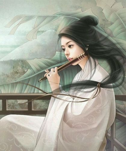 【古图专帖】——『美女系列』——白衣女子_古风图片