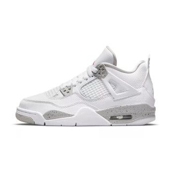 AirJordan4,Air Jordan 10 nike air jordan 4 aj4 男女同款 白奥利奥 白灰泼墨水泥 低帮休闲