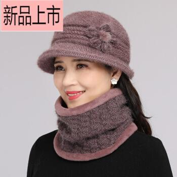 中老年人帽子女士冬季老人帽妈妈保暖奶奶婆婆老太太针织毛线帽东北