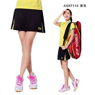 2013李宁羽毛球服女短裙 正品羽毛球裙 女款运动短裙