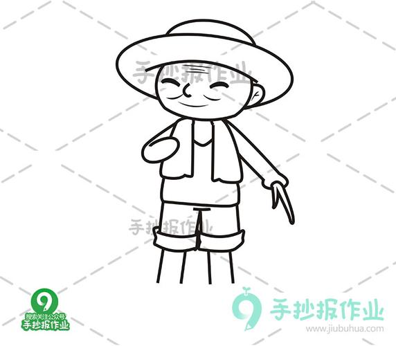 农民简笔画