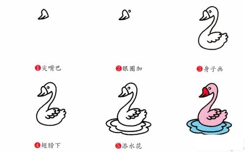 鹅简笔画画法怎么画鹅的简笔画