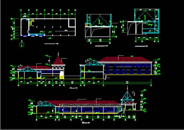 【cad】中学小学幼儿园cad