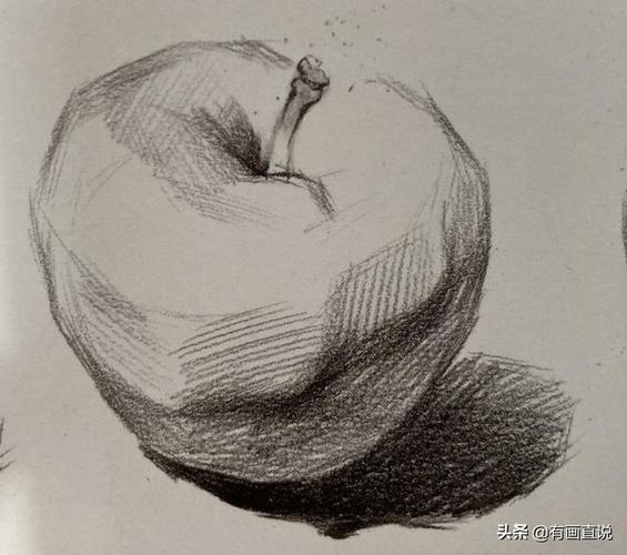 素描苹果怎么画分享素描苹果画法步骤图在家学画画