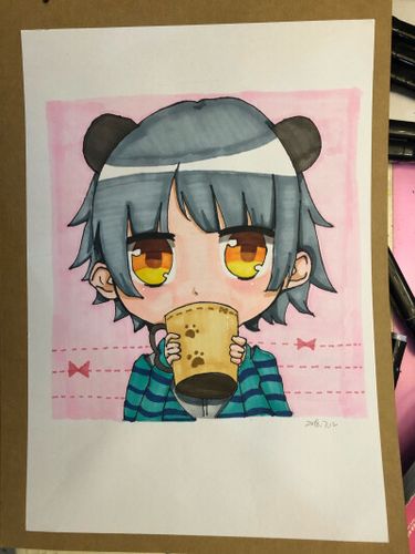 马克笔漫画,课程范画