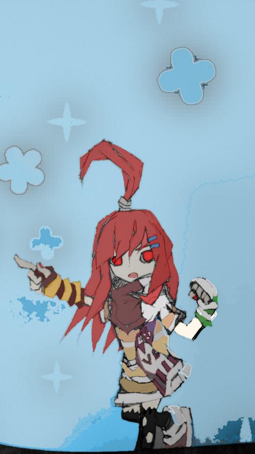 再摸个艾比(手渣的我,画不出艾比的可爱)t^t 大爱凹凸世界~(≥▽≤)