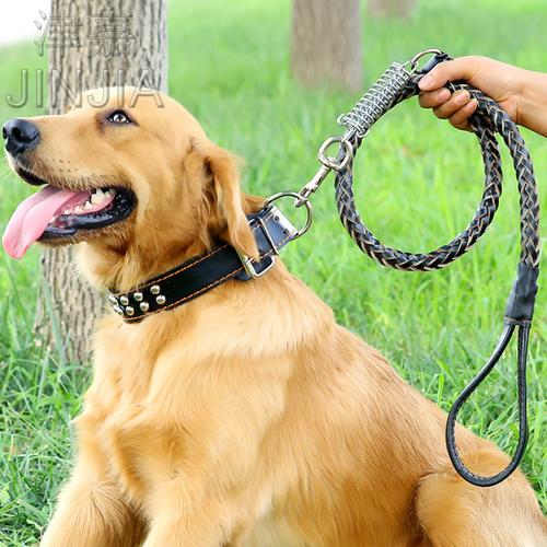 狗链狗绳狗狗牵引绳中型犬大型犬金毛萨摩德牧大狗遛狗用品