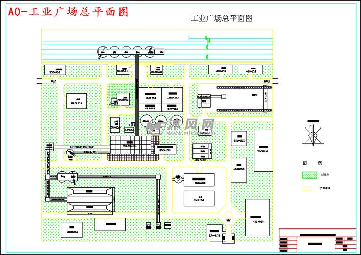 a0-工业广场总平面图