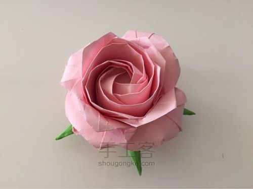 佐藤二重螺旋玫瑰折纸制作教程