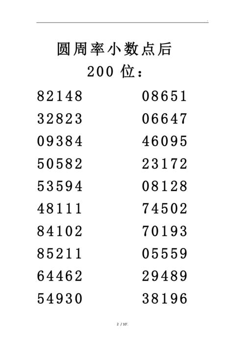圆周率小数点后 100位