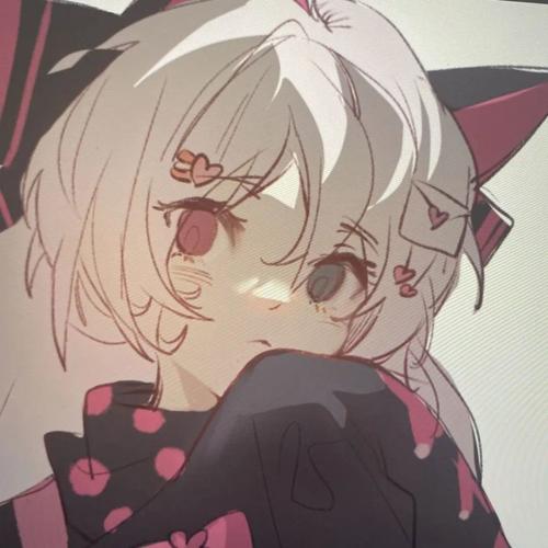 《动漫头像》第96期:猫耳朵可爱少女头像,小心猛兽出没