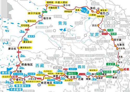 远方——川进青出西藏拉萨青海湖15日自驾1, 科学合理的出游路线设计