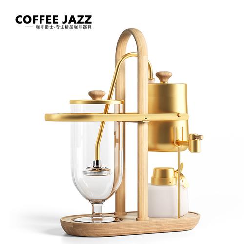 coffeejazz皇家比利时虹吸壶咖啡机家用酒精炉煮蒸馏意式咖啡壶