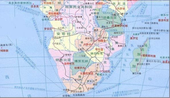 如图,是莫桑比克海峡! 向左转  向右转